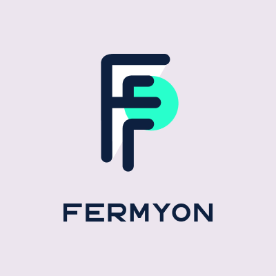 A stacked Fermyon logo and wordmark